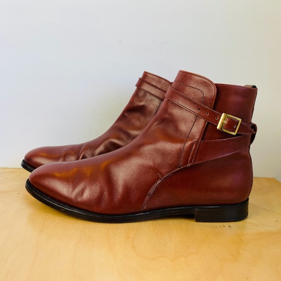 Alfred Sargant, Mens Jodhpur Boots Burgundy Color Calf Leather, 12.5 / 13. main image 5